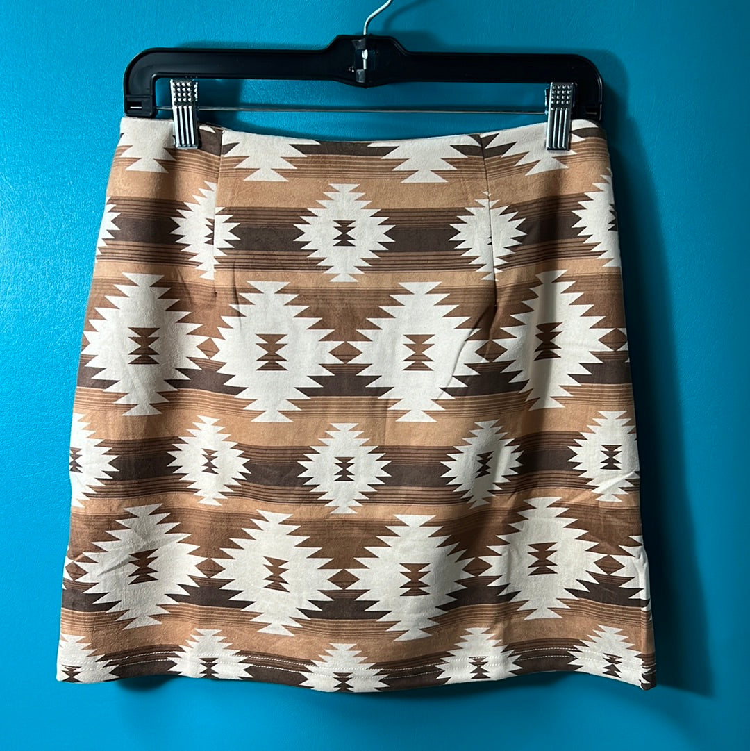 Southern Grace Aztec Skirt, L