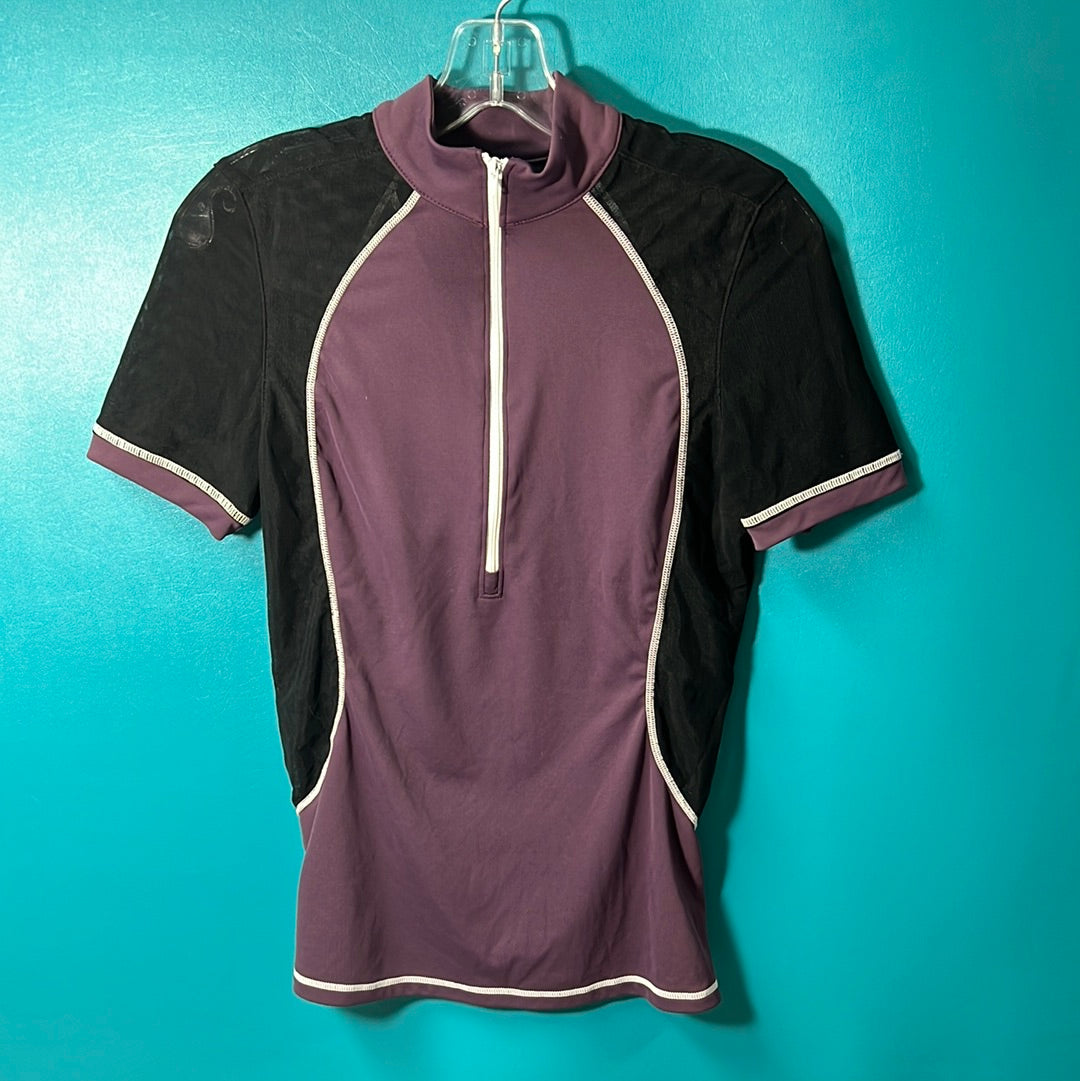 Fits Purple/Black 1/2 Zip Shirt, M