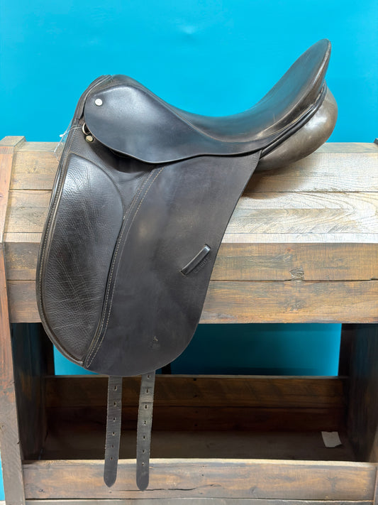 Black County Competitor Spring Tree Dressage Saddle, 17"