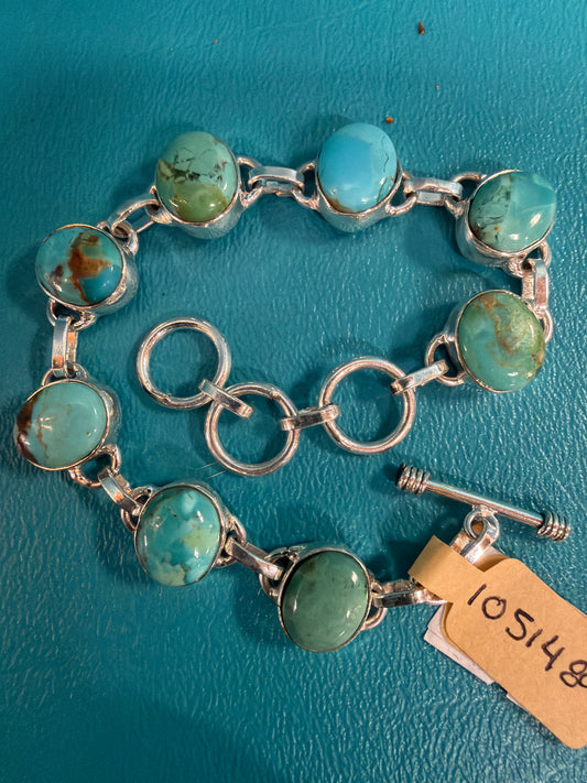 Kingman Turquoise 925 Sterling Bracelet