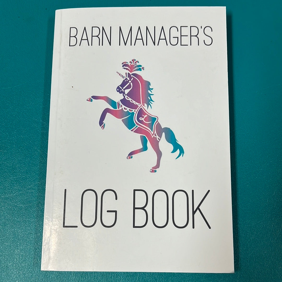 Barn Managers Log Book