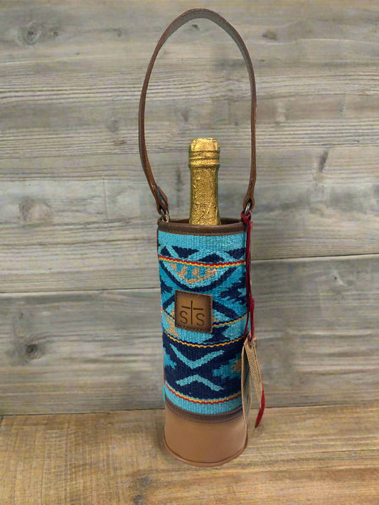 Teal STS Wine Bottle Holder