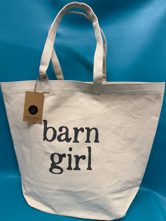 Face to Face Design Barn Girl Canvas Tote