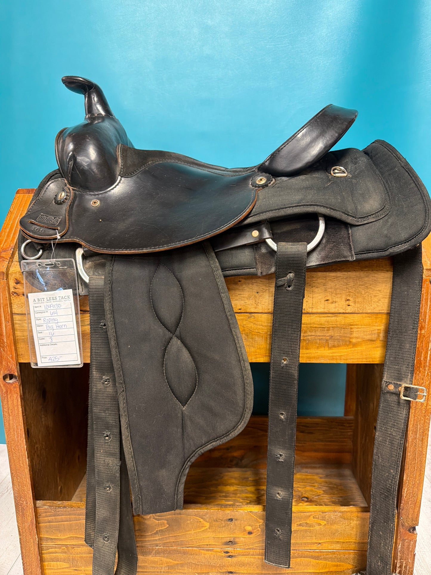 Big Horn Synthetic Roping Saddle, 16