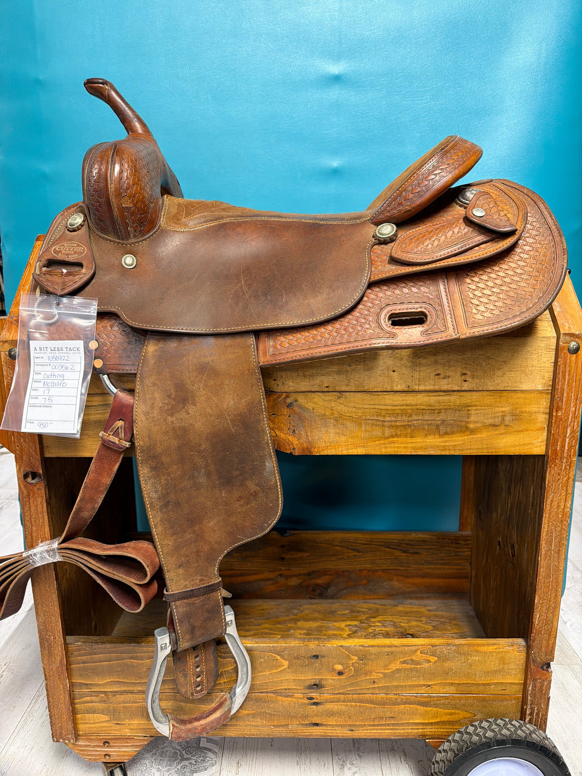 McGuire Cutter Saddle Cutting Saddle, 17