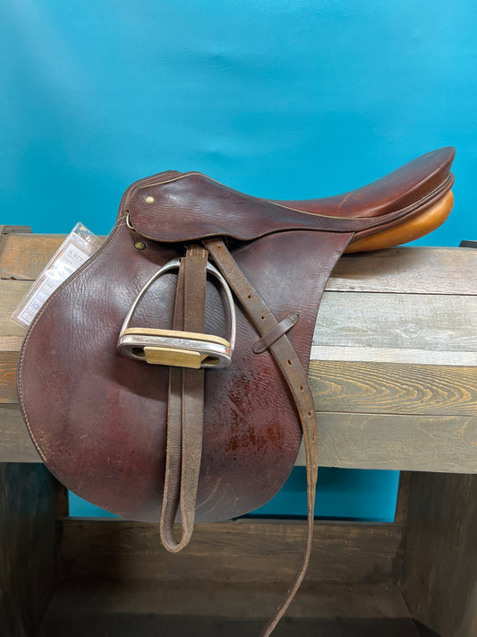 Brown Passier Close Contact Saddles, 17
