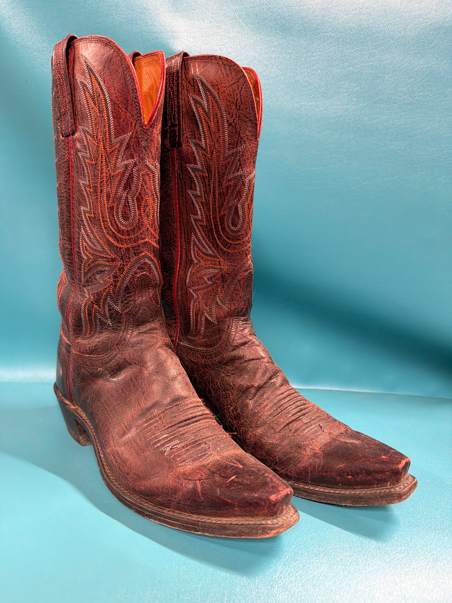 Lucchese Snip Toe Western Boots, Ladies 6.5