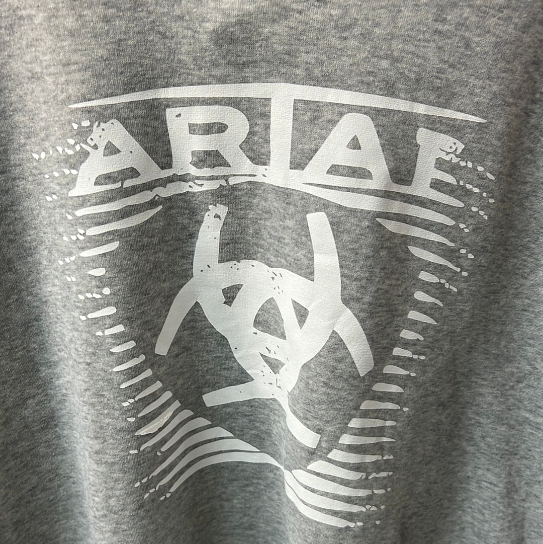 Gray Ariat Crew Neck Sweatshirt, L