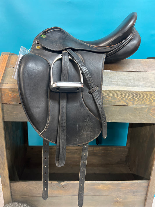 Black Prestige Grand Dressage Dressage Saddle, 17