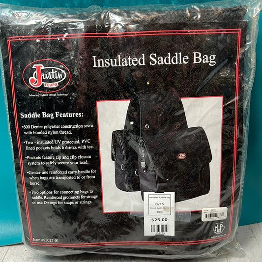 Black Justin Equine Insulated Saddle Bag