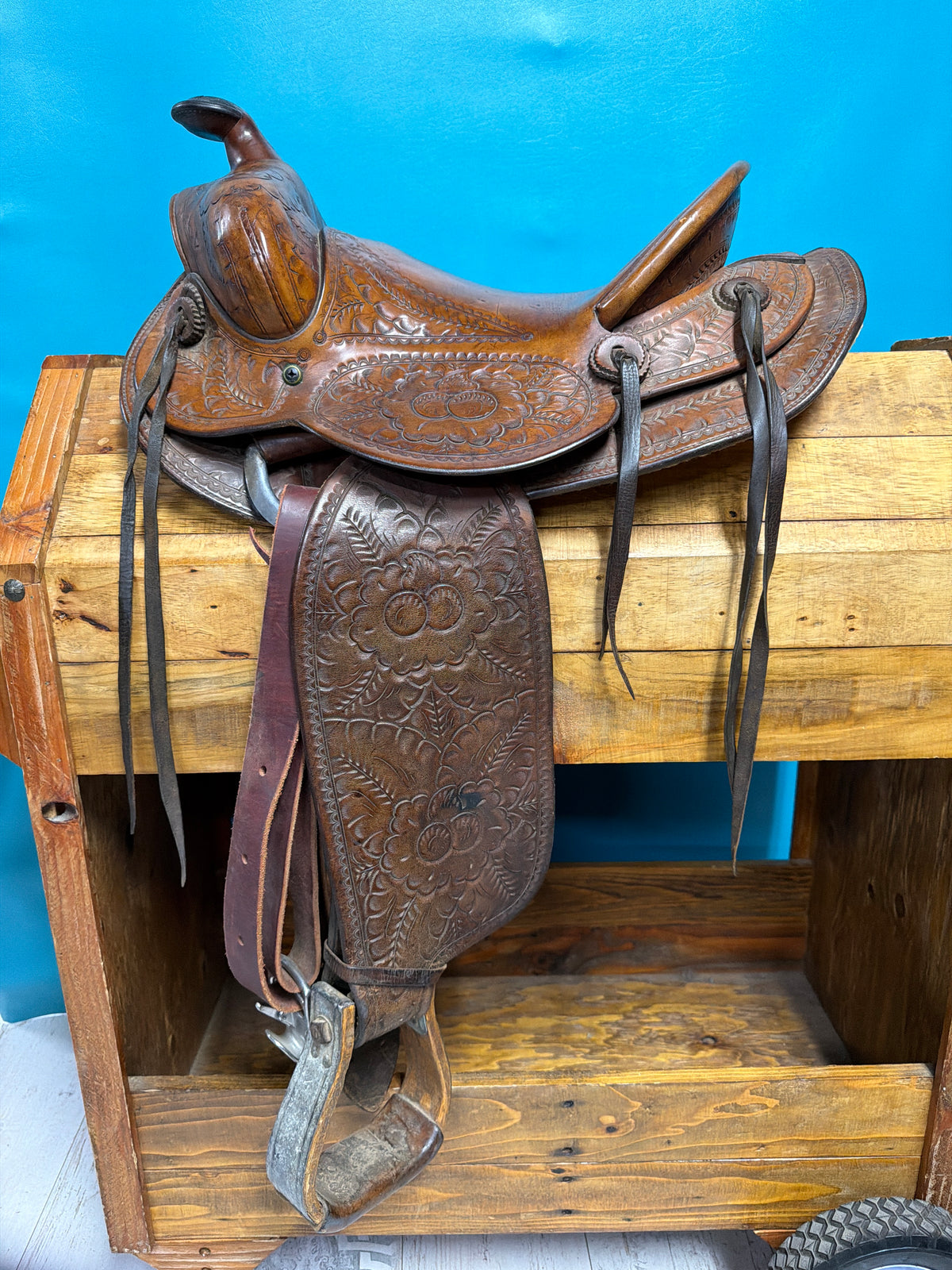 No Makers Mark Vintage Youth Saddle, 13