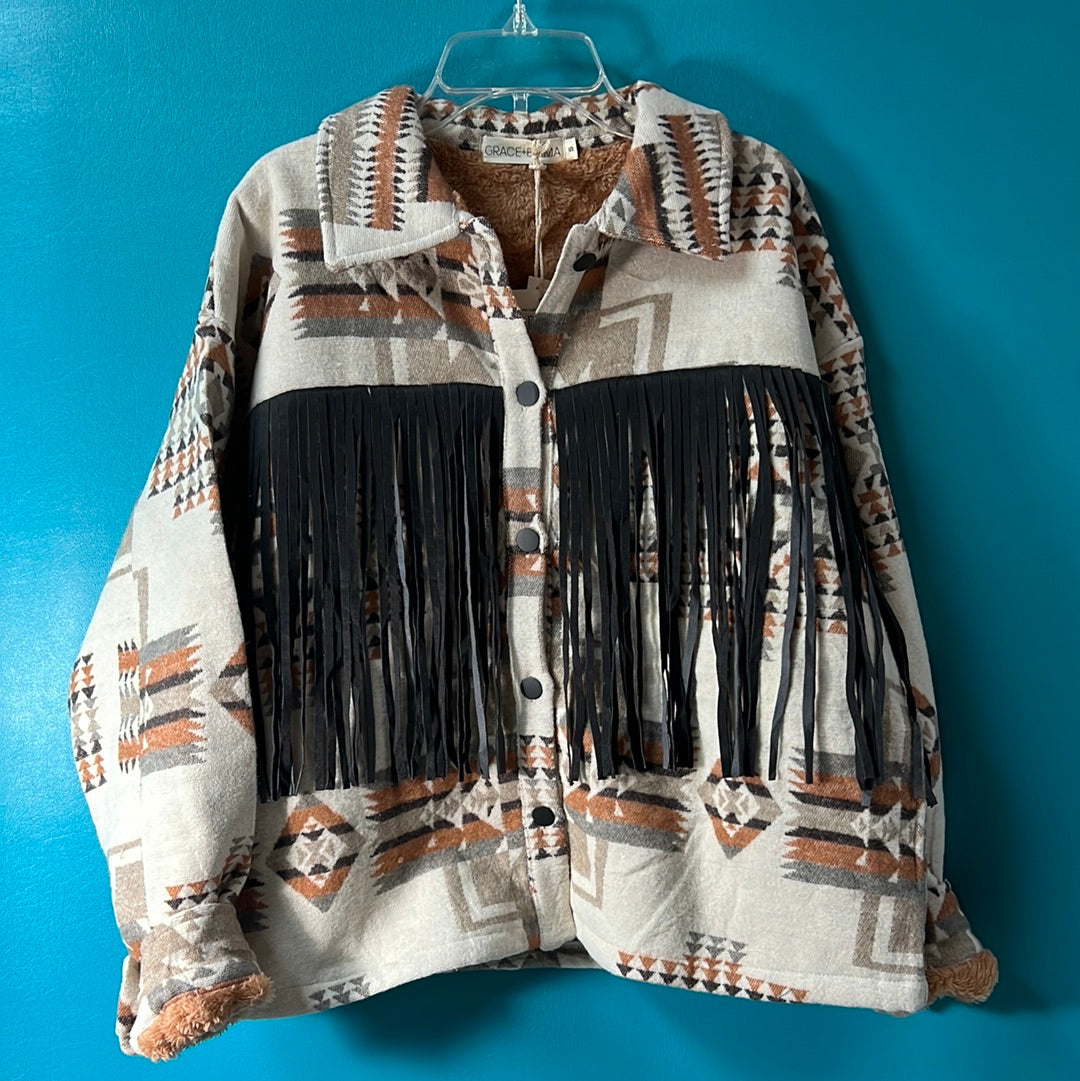 Southern Grace Aztec Jacket, XS