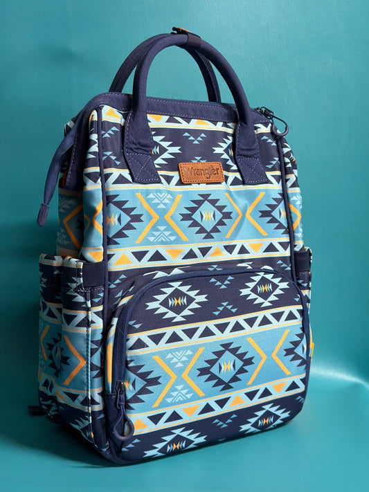 Blue Wrangler Callie Diaper Bag Backpack
