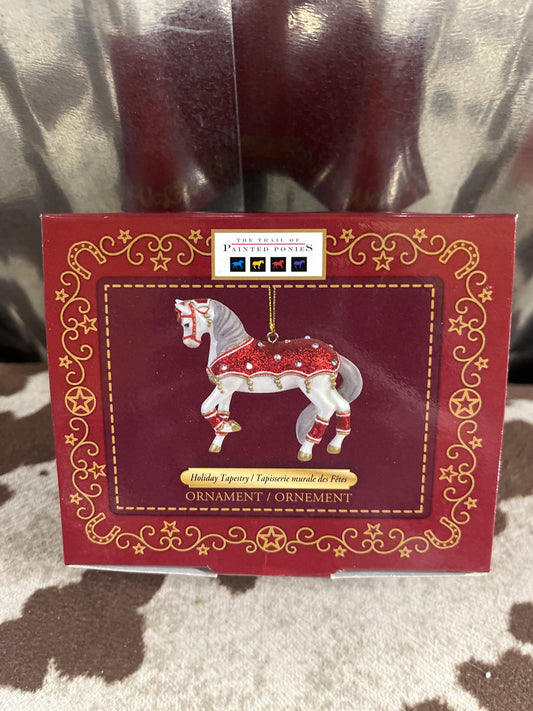 Painted Pony Holiday Tapestry Ornament