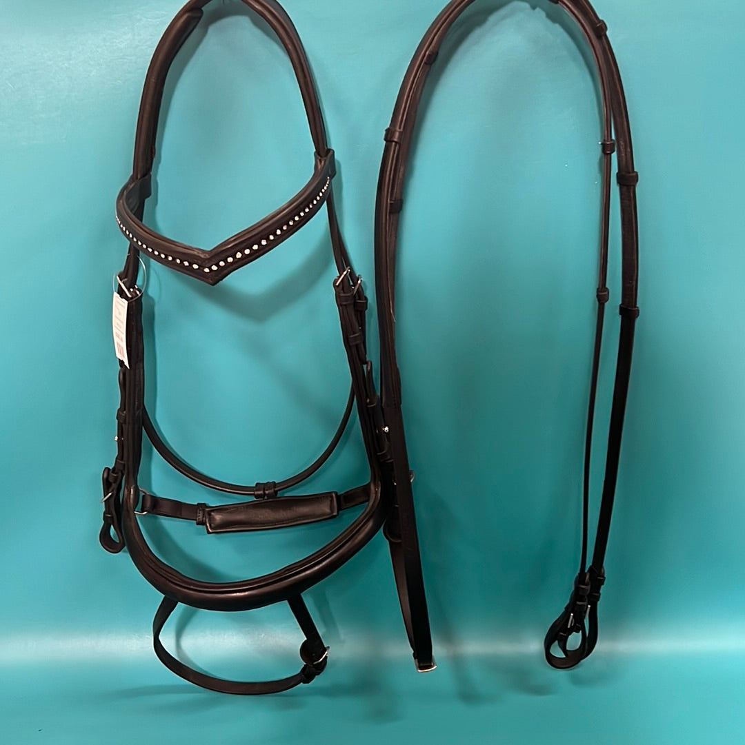 Black Smartpak Nantucket Dressage Bridle, Horse