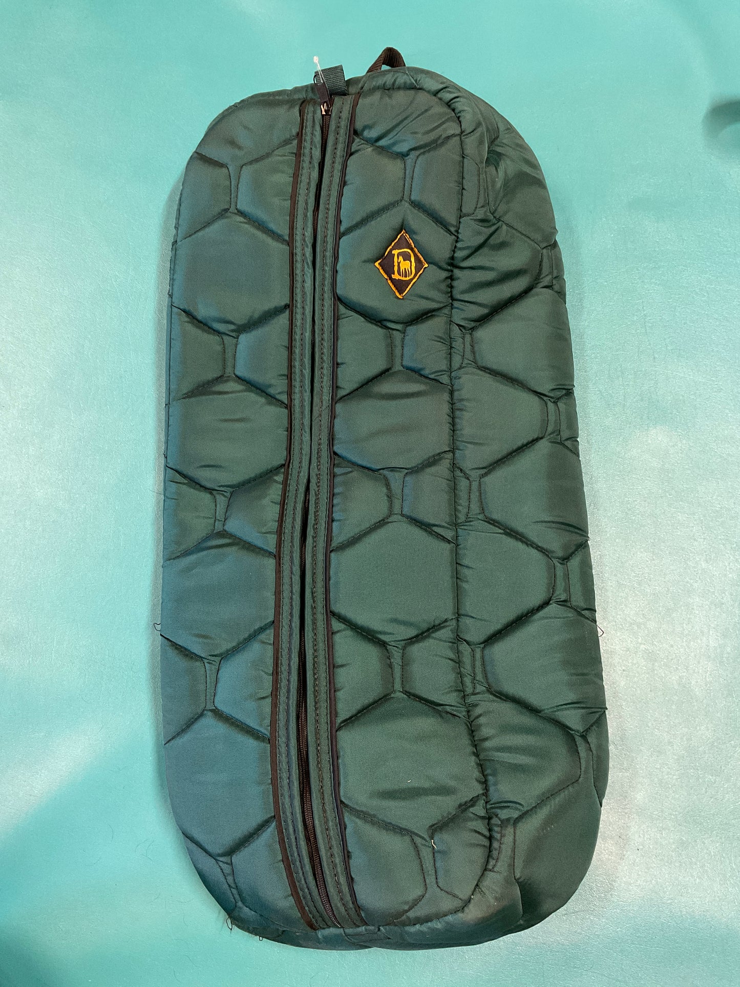 Big D Quilted Bridle Bag, Forest Green
