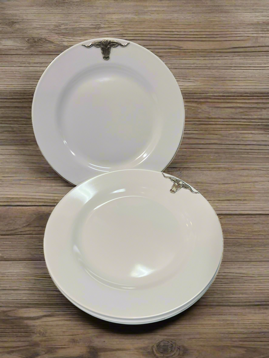 Arthur Court Longhorn Plates Set of 4