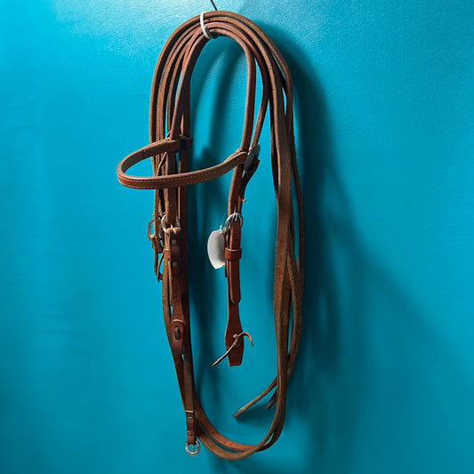 Med Oil  Leather Headstall w/ reins