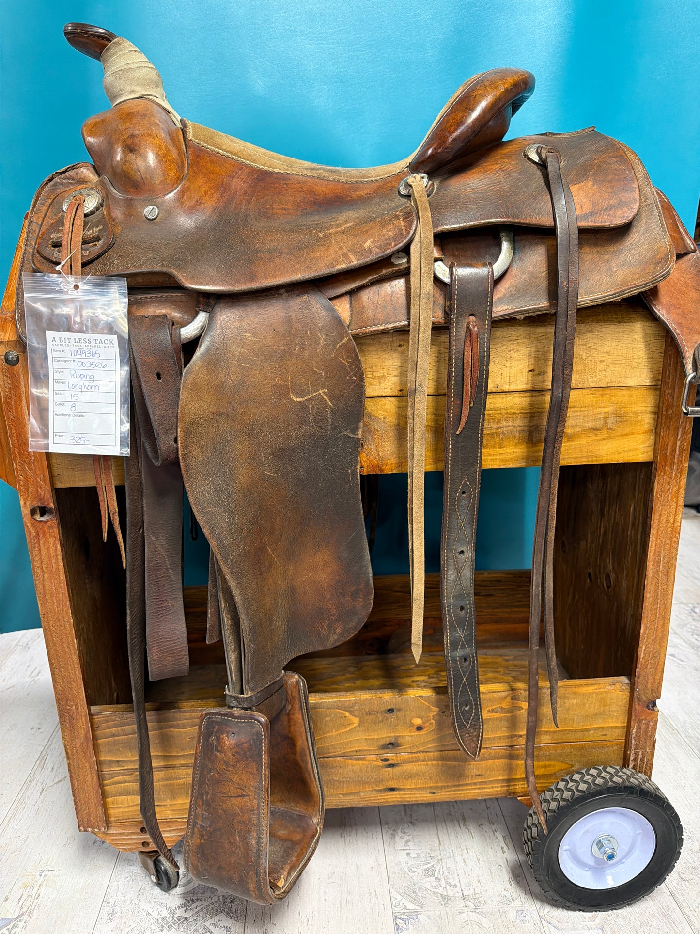 Longhorn Rope Saddle, 15"