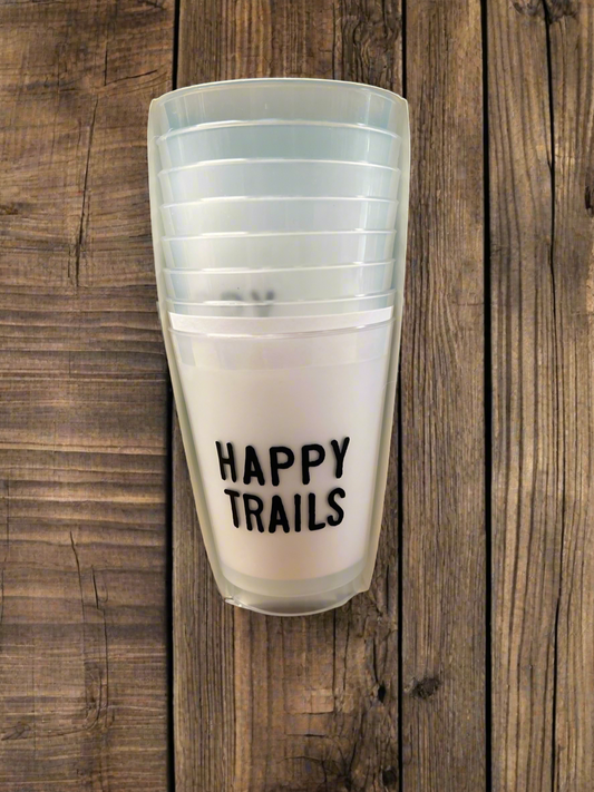 Happy Trails Plastic Cup Set