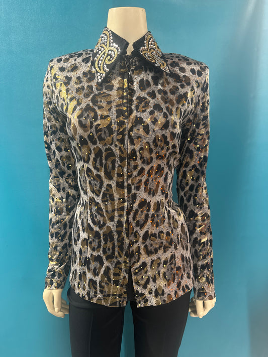 Wannagoslow Western Show Shirt, S