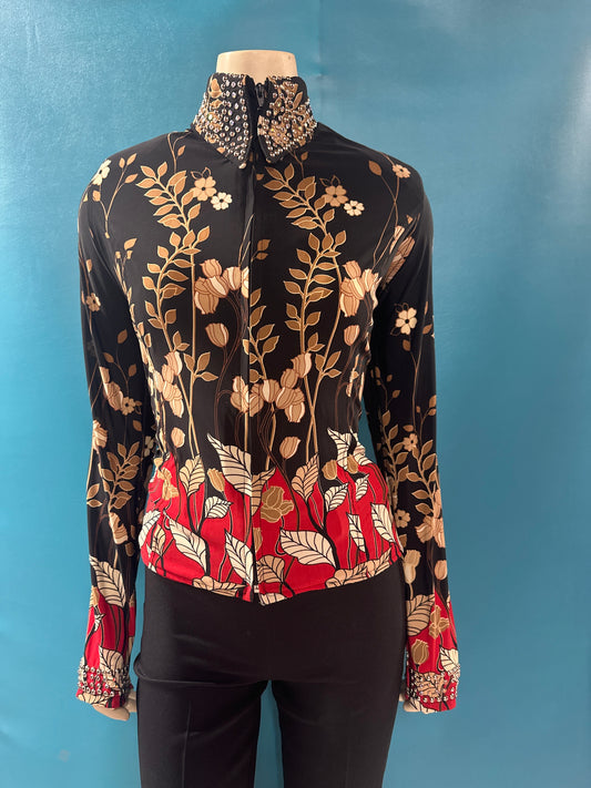 Black/Tan/Red  Rail Shirt, L