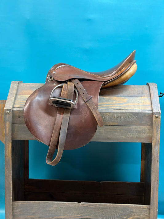 Brown Theo Sommer Close Contact Saddle, 17.5