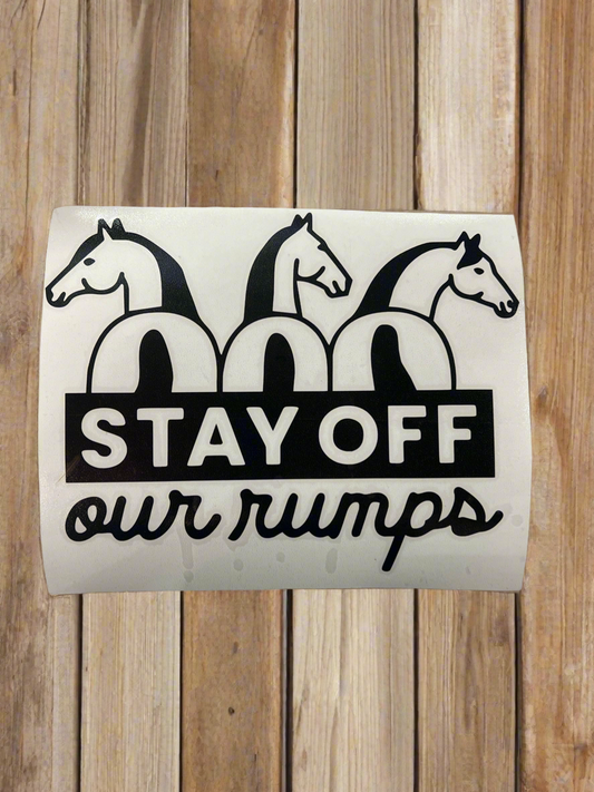Horse Trailer Bumper Sticker