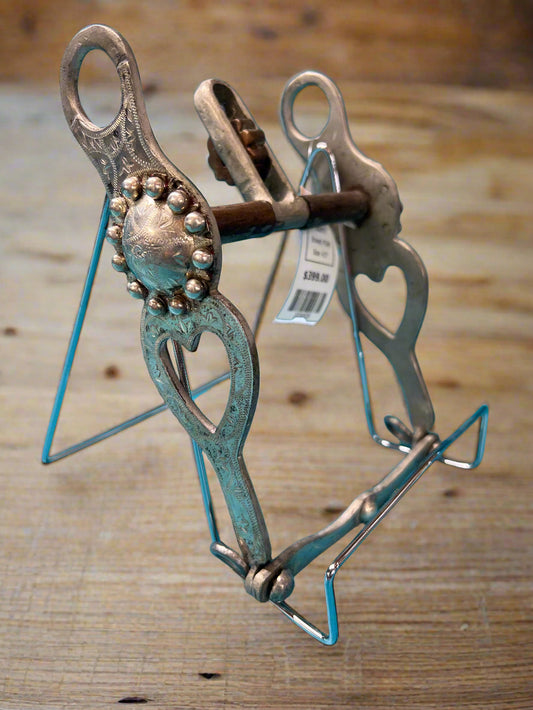 PGW Silver Bit w Heart, 4.5"