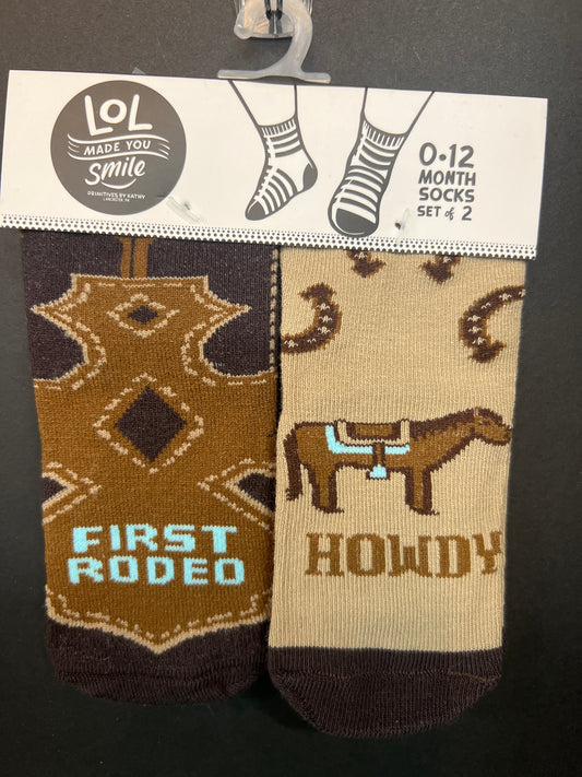LOL, First Rodeo socks, 2 pairs