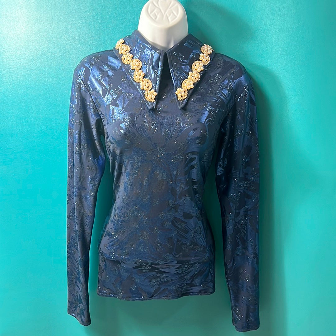 Blue  Horsemanship Top