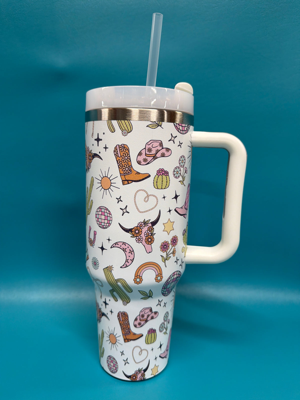 Insulated western tumbler, 40oz