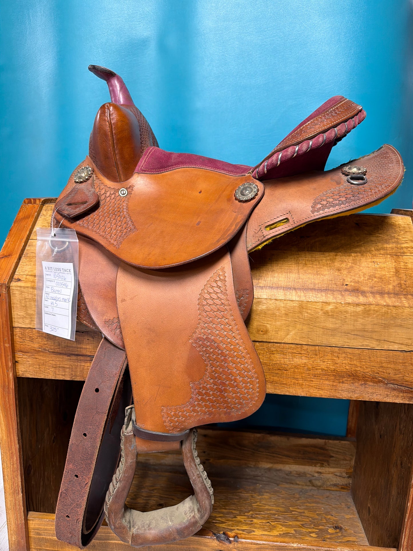 No Makers Mark Barrel Saddle, 14.5