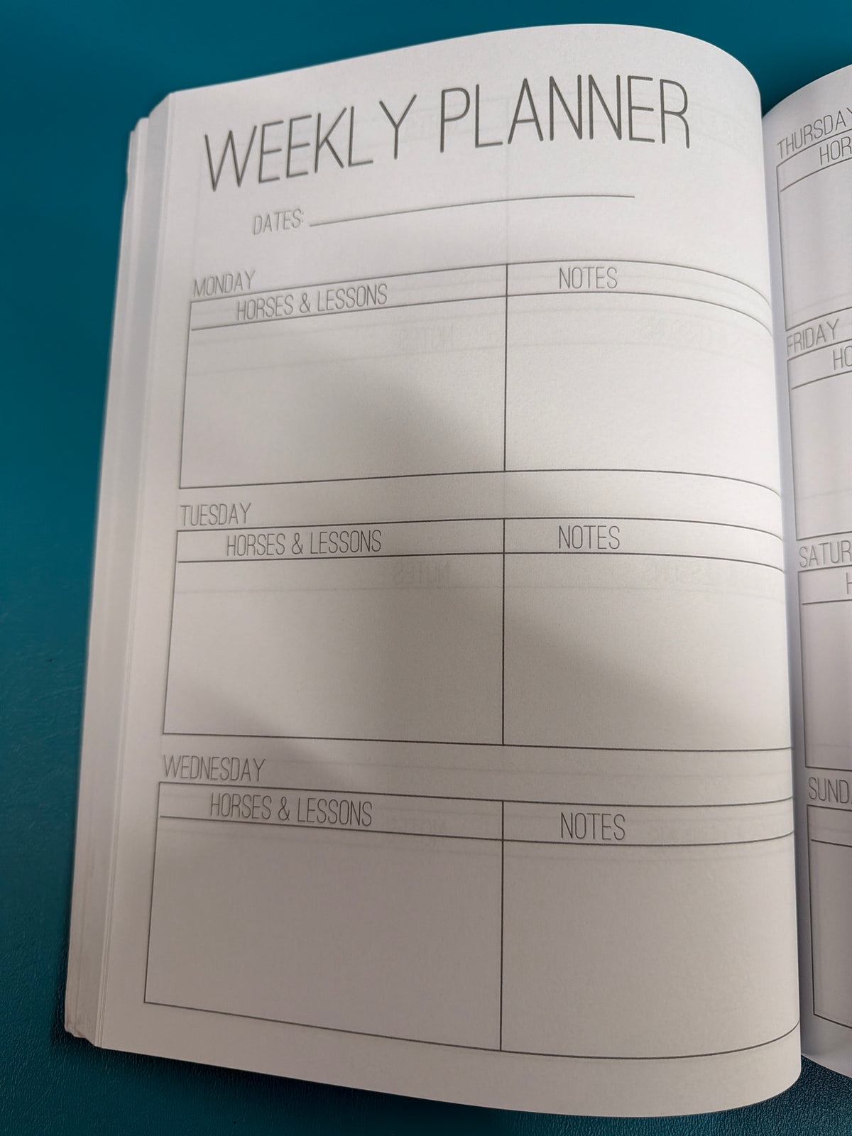 Circus Unicorn, Horse Trainers Log Book