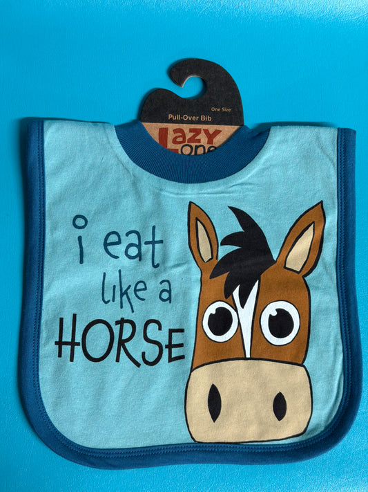 Blue Lazy One Horse Bib