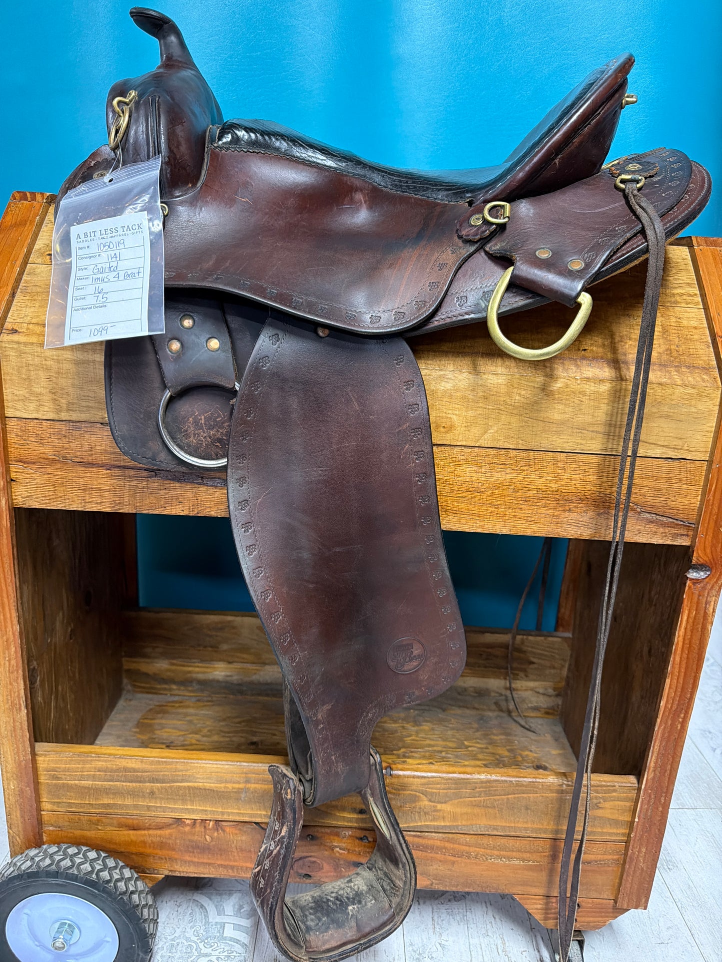 Imus 4 Beat Gaited Saddle, 16