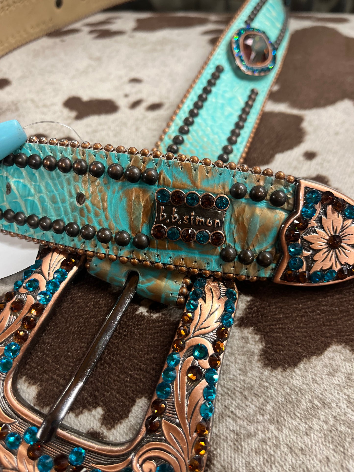 Gorgeous B.B Simon Western a belt