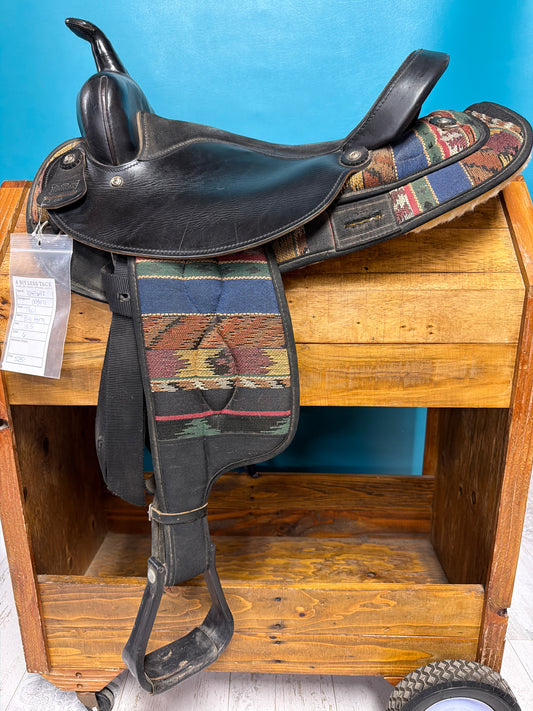 Navajo Big horn Navajo Synthetic Trail Saddle, 15.5
