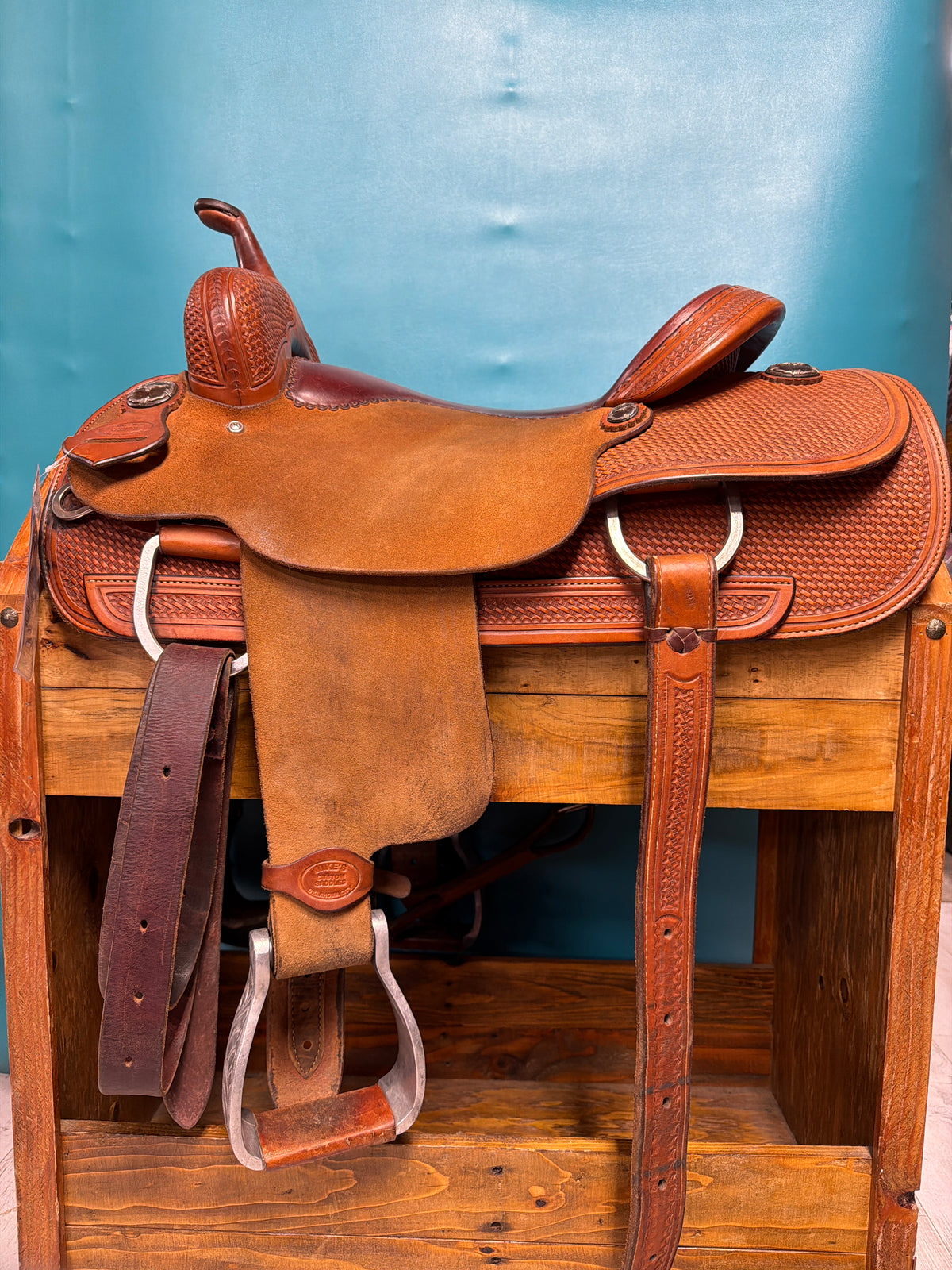 Mike's Custom Saddles Cutting Saddle, 16.5
