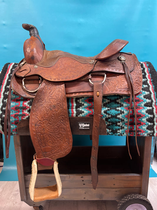 No Makers Mark Trail Saddle`, 17.5