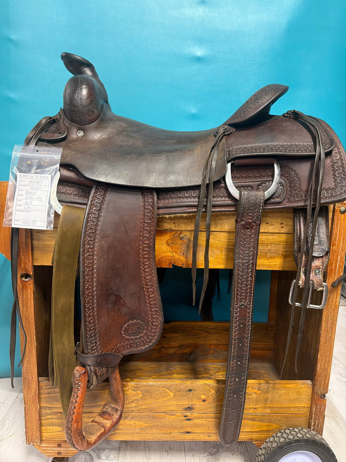 Billy Cook Ranch Saddle, 16.5