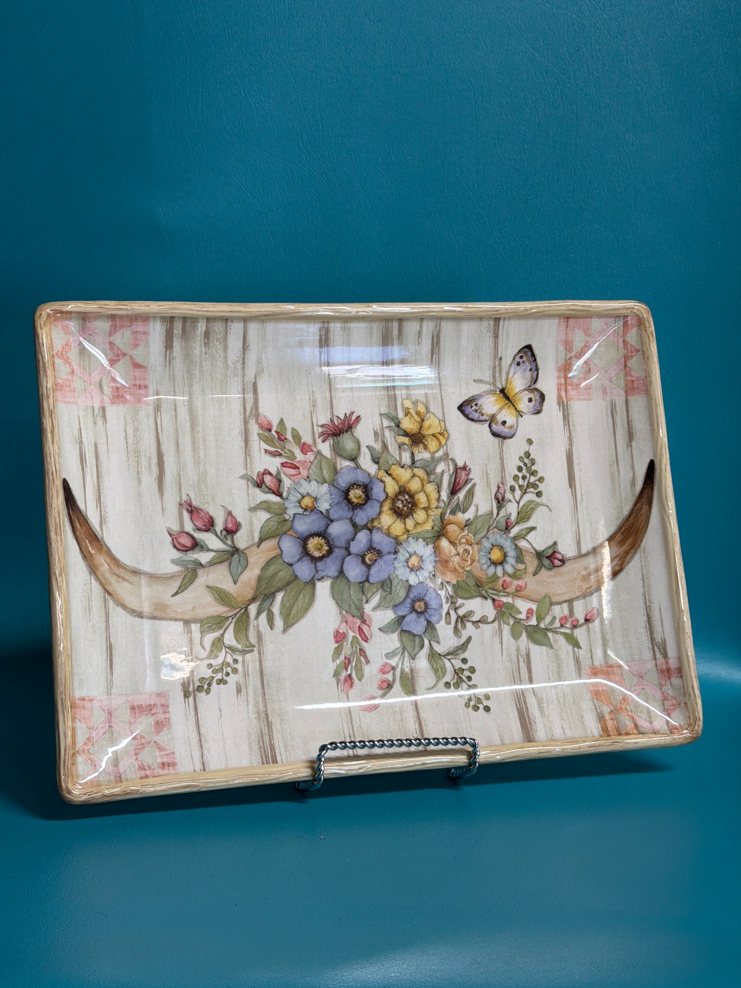Floral Horns Platter