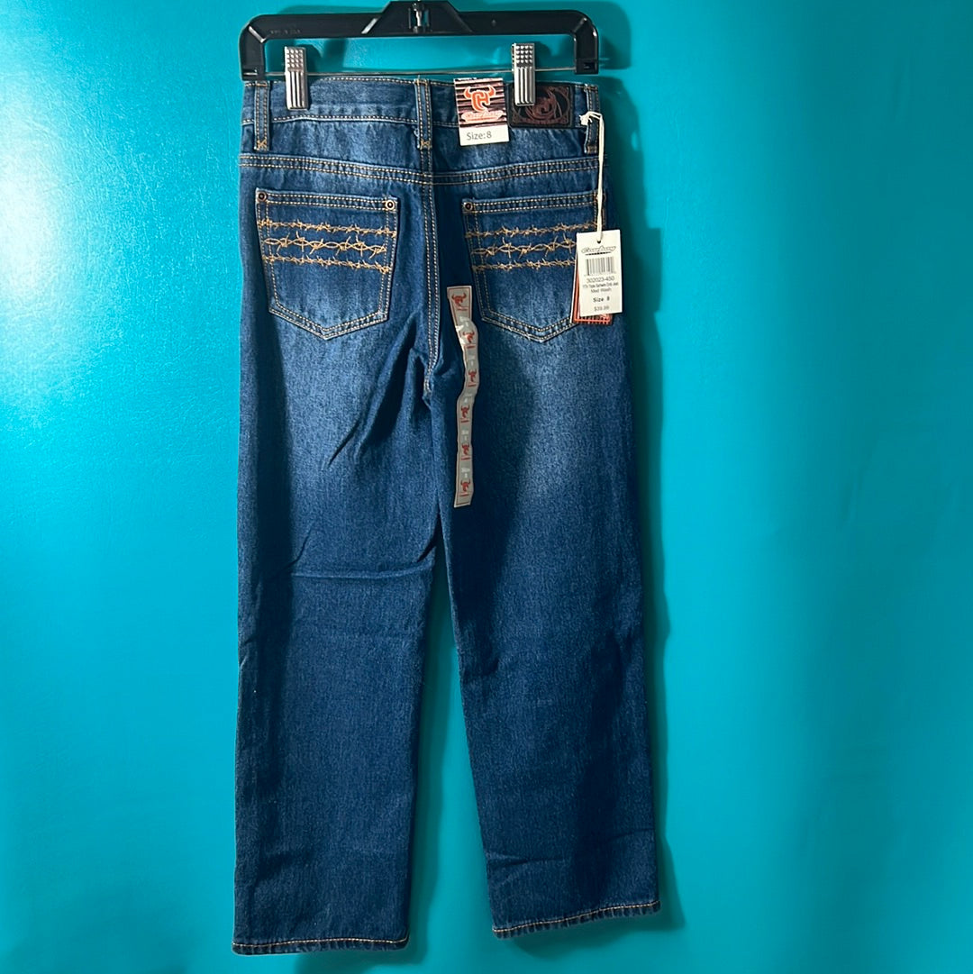 Denim Cowboy Hardware Jeans, 8