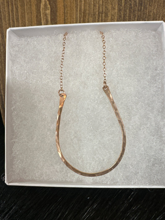 Silver Anchor rose gold horse shoe
