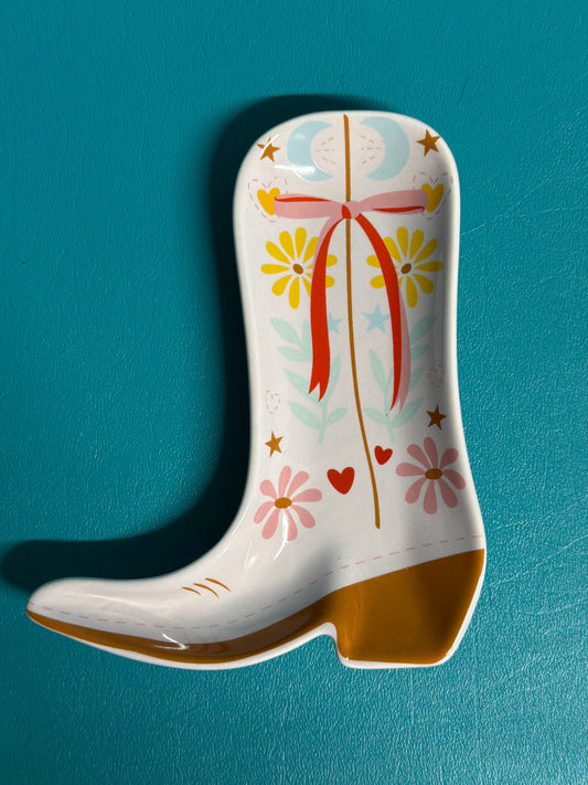 cowboy boot dish
