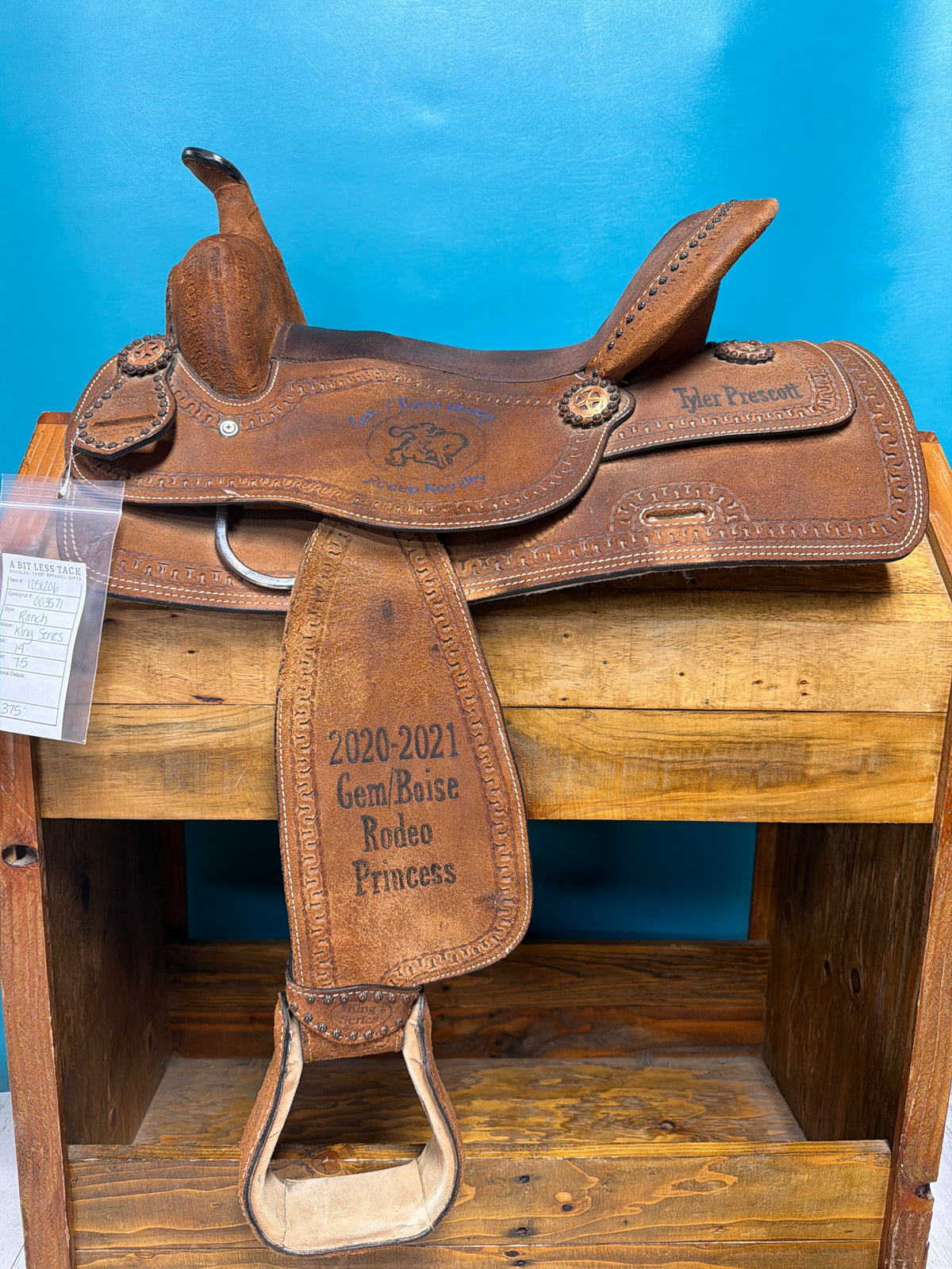 King Series Roughout ranch saddle, 14