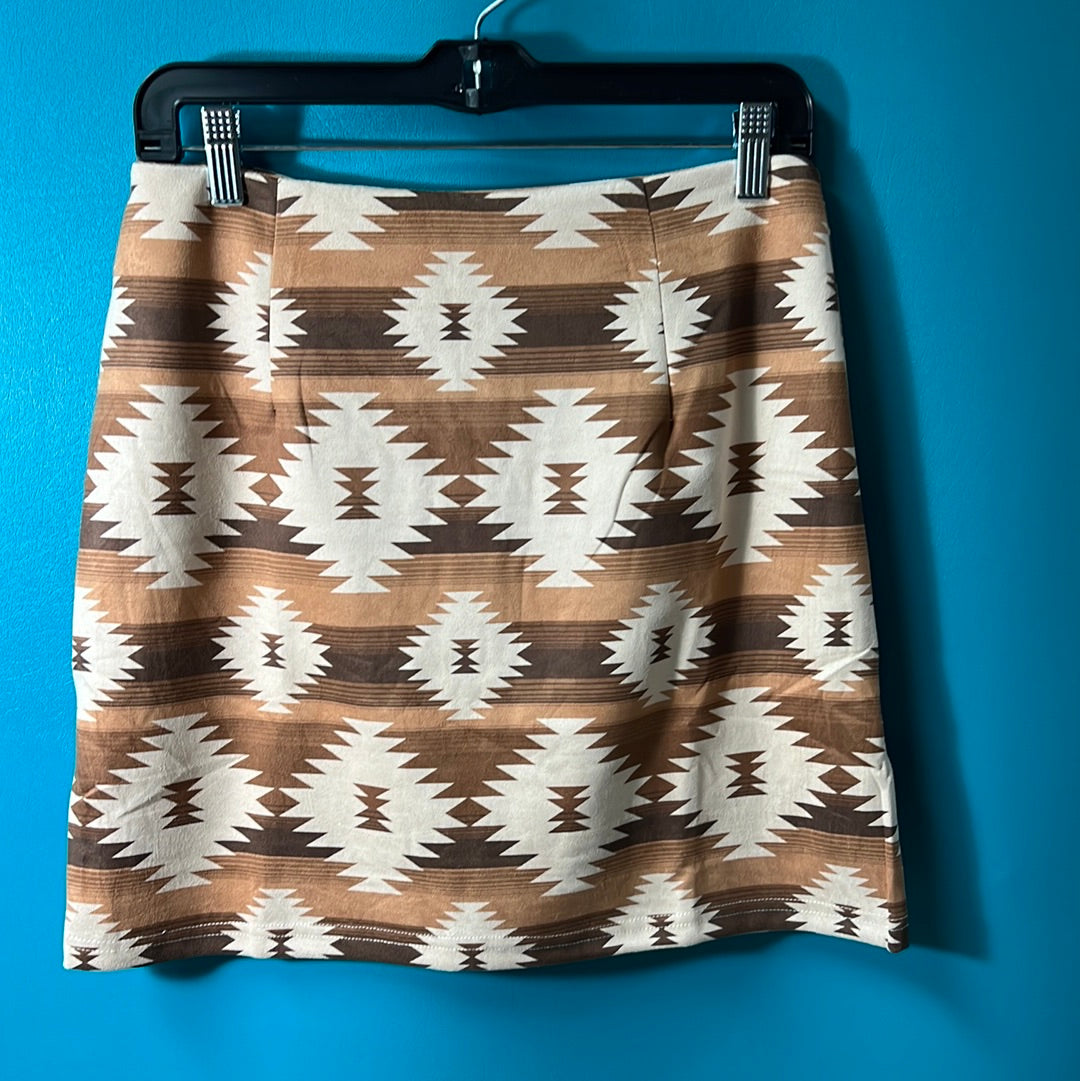 Southern Grace Aztec Skirt, M