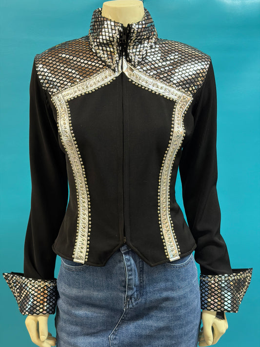 Black/Silver  Custom show shirt, M