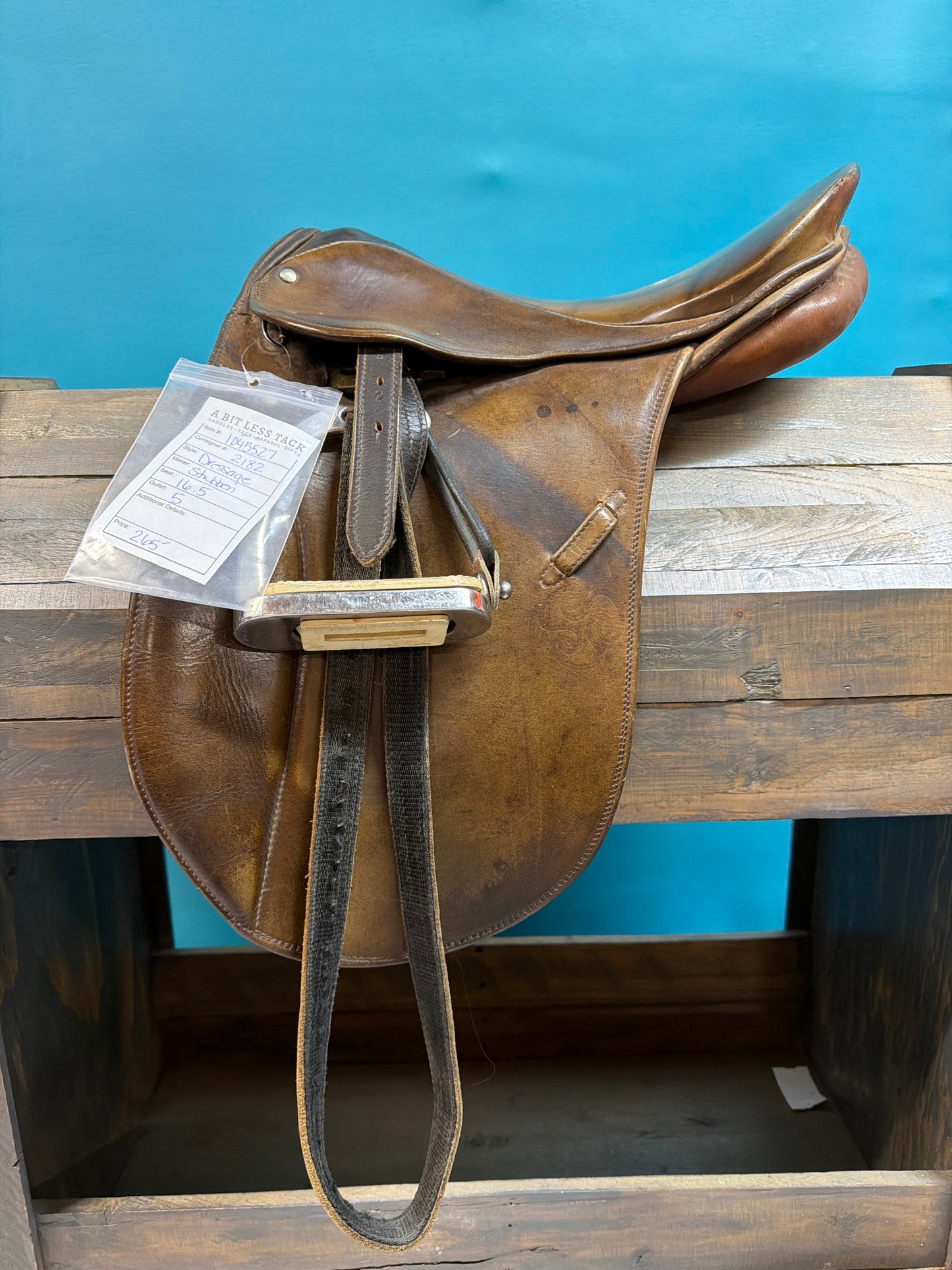 Brown Stubben Dressage Saddle, 16.5