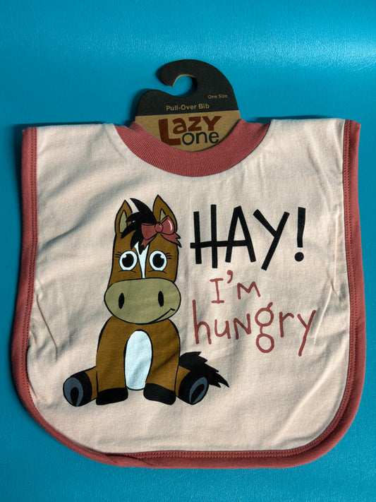 Pink Lazy One Horse Bib